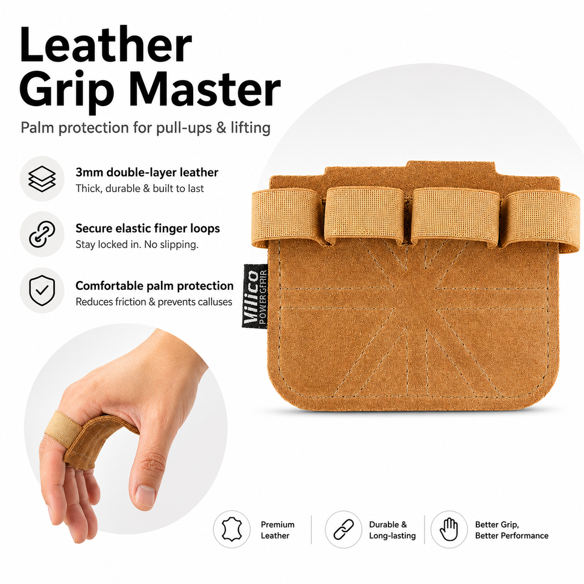 Leather Grip Master (Palm Sleeve)