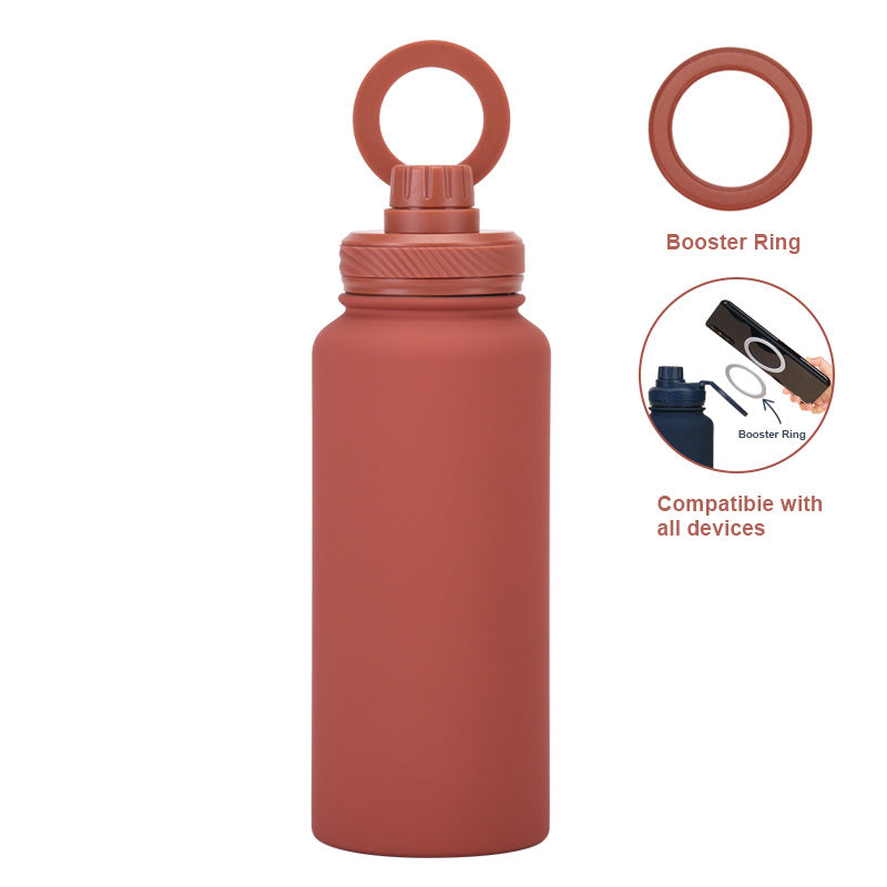 Insulated Water Bottle w/Mag Phone Bracket