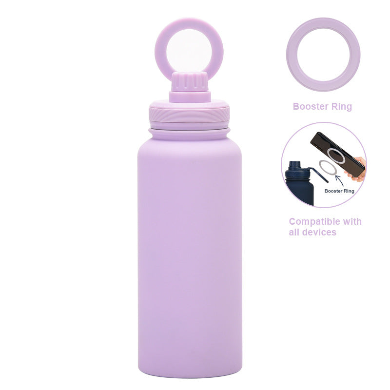 Insulated Water Bottle w/Mag Phone Bracket