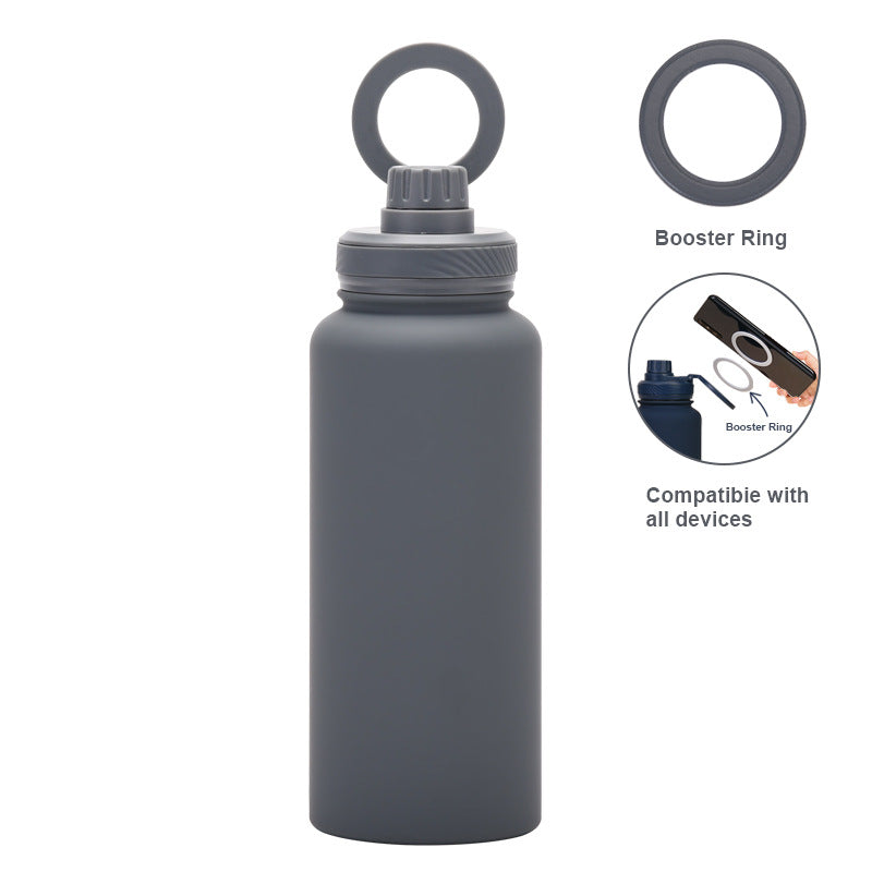 Insulated Water Bottle w/Mag Phone Bracket