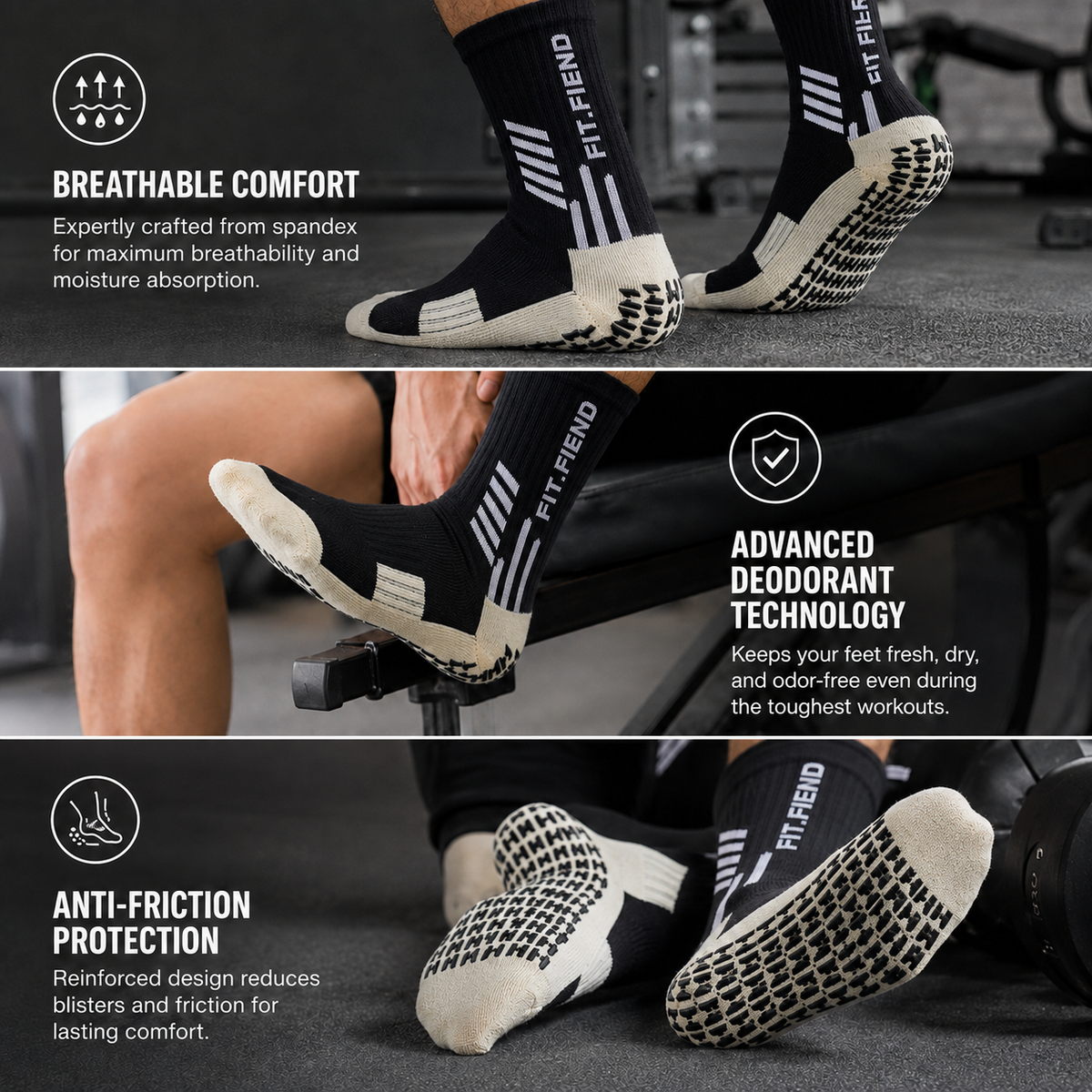 Hybrid Training Grip Socks